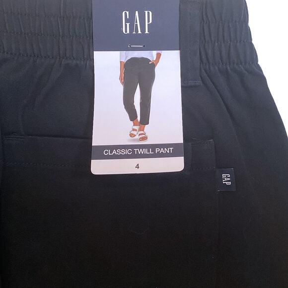 GAP Classic Twill Cuffed Pant Relaxed Fit NAVY Blue Women's Size 4 NWT - Picture 5 of 8